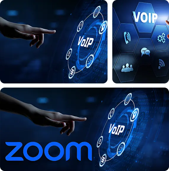 Zoom VoIP Phone Features Graphic Illustration