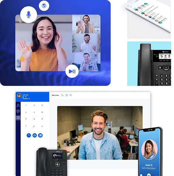 Muliple talking to one another using Nextiva VoIP Phone Systems