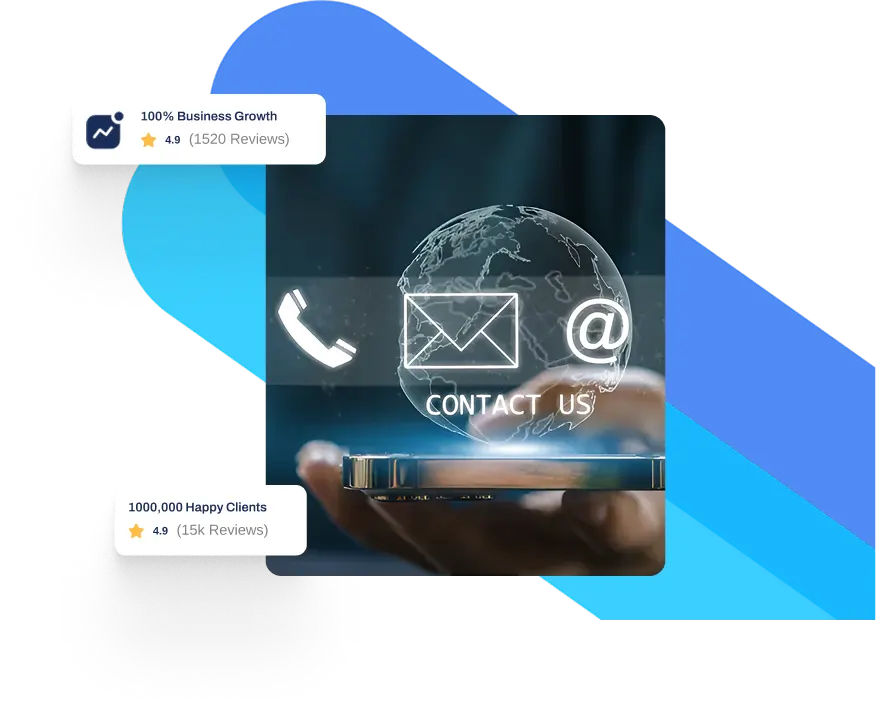 Infographic of Omnichannel contact center concept